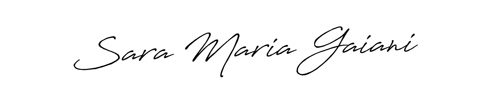 Make a short Sara Maria Gaiani signature style. Manage your documents anywhere anytime using Antro_Vectra_Bolder. Create and add eSignatures, submit forms, share and send files easily. Sara Maria Gaiani signature style 7 images and pictures png