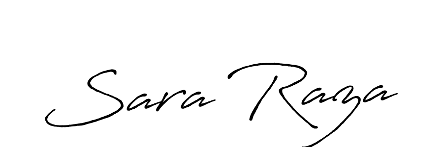 How to make Sara Raza signature? Antro_Vectra_Bolder is a professional autograph style. Create handwritten signature for Sara Raza name. Sara Raza signature style 7 images and pictures png