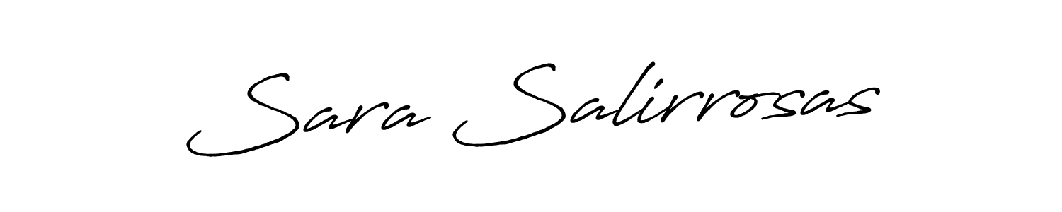 Create a beautiful signature design for name Sara Salirrosas. With this signature (Antro_Vectra_Bolder) fonts, you can make a handwritten signature for free. Sara Salirrosas signature style 7 images and pictures png