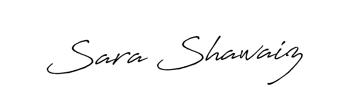 Create a beautiful signature design for name Sara Shawaiz. With this signature (Antro_Vectra_Bolder) fonts, you can make a handwritten signature for free. Sara Shawaiz signature style 7 images and pictures png