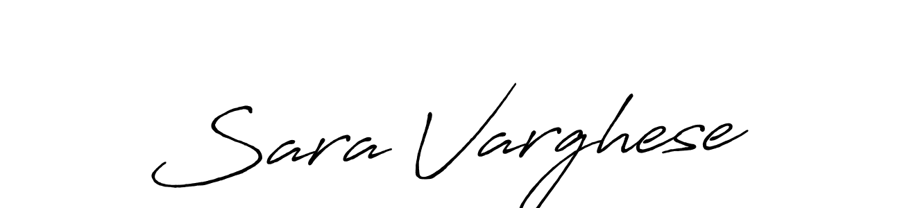 Make a beautiful signature design for name Sara Varghese. With this signature (Antro_Vectra_Bolder) style, you can create a handwritten signature for free. Sara Varghese signature style 7 images and pictures png