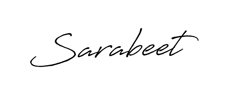 Sarabeet stylish signature style. Best Handwritten Sign (Antro_Vectra_Bolder) for my name. Handwritten Signature Collection Ideas for my name Sarabeet. Sarabeet signature style 7 images and pictures png