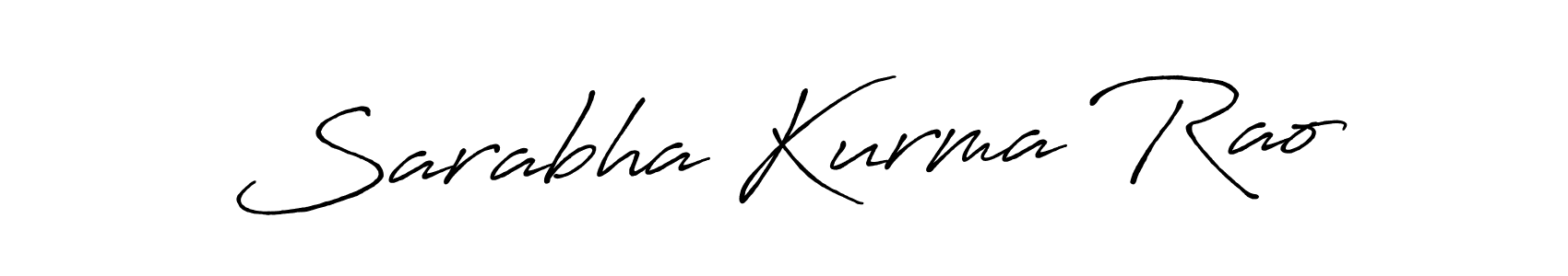 Also we have Sarabha Kurma Rao name is the best signature style. Create professional handwritten signature collection using Antro_Vectra_Bolder autograph style. Sarabha Kurma Rao signature style 7 images and pictures png