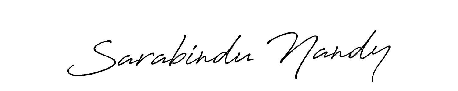 Also we have Sarabindu Nandy name is the best signature style. Create professional handwritten signature collection using Antro_Vectra_Bolder autograph style. Sarabindu Nandy signature style 7 images and pictures png