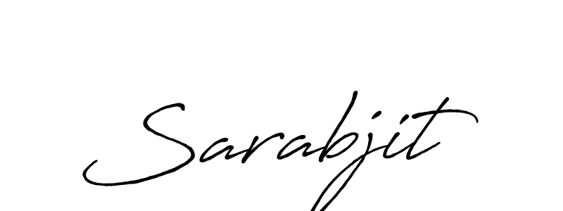 Use a signature maker to create a handwritten signature online. With this signature software, you can design (Antro_Vectra_Bolder) your own signature for name Sarabjit. Sarabjit signature style 7 images and pictures png