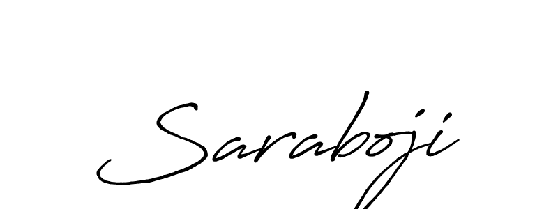 Make a beautiful signature design for name Saraboji. Use this online signature maker to create a handwritten signature for free. Saraboji signature style 7 images and pictures png