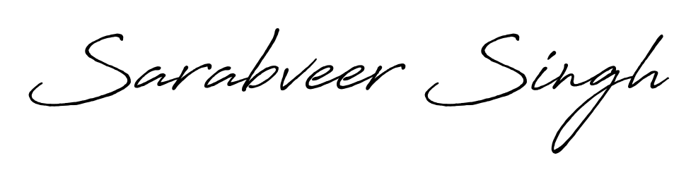 The Antro_Vectra_Bolder font transforms the name Sarabveer Singh into an executive sign with sharp precision and distinguished character. Sarabveer Singh signature style 7 images and pictures png