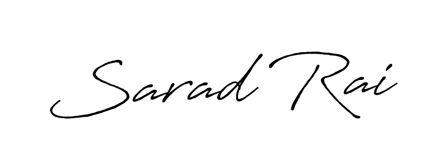 Also You can easily find your signature by using the search form. We will create Sarad Rai name handwritten signature images for you free of cost using Antro_Vectra_Bolder sign style. Sarad Rai signature style 7 images and pictures png