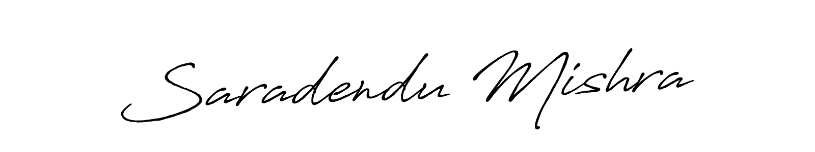 How to make Saradendu Mishra name signature. Use Antro_Vectra_Bolder style for creating short signs online. This is the latest handwritten sign. Saradendu Mishra signature style 7 images and pictures png