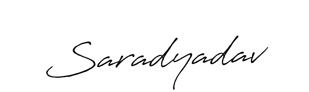 Create a beautiful signature design for name Saradyadav. With this signature (Antro_Vectra_Bolder) fonts, you can make a handwritten signature for free. Saradyadav signature style 7 images and pictures png