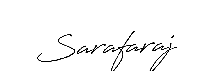 Create a beautiful signature design for name Sarafaraj. With this signature (Antro_Vectra_Bolder) fonts, you can make a handwritten signature for free. Sarafaraj signature style 7 images and pictures png