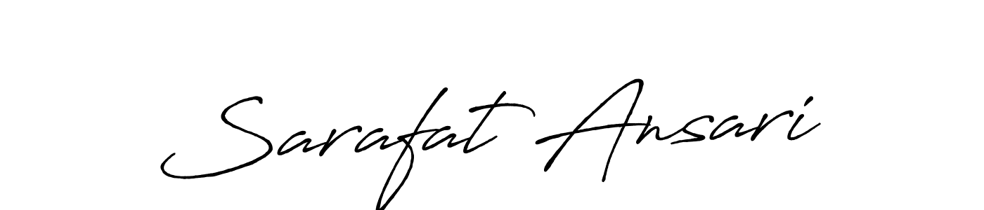 Antro_Vectra_Bolder is a professional signature style that is perfect for those who want to add a touch of class to their signature. It is also a great choice for those who want to make their signature more unique. Get Sarafat Ansari name to fancy signature for free. Sarafat Ansari signature style 7 images and pictures png