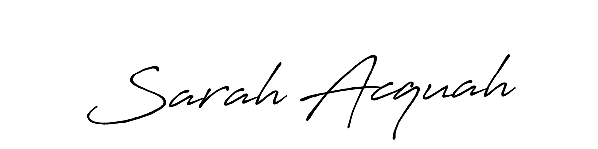 Also we have Sarah Acquah name is the best signature style. Create professional handwritten signature collection using Antro_Vectra_Bolder autograph style. Sarah Acquah signature style 7 images and pictures png