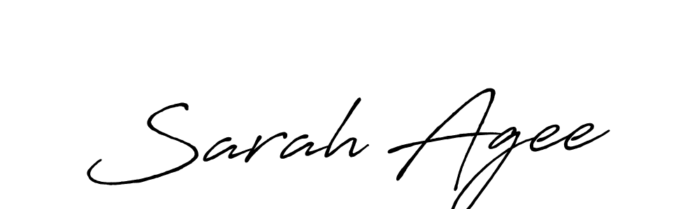 Sarah Agee stylish signature style. Best Handwritten Sign (Antro_Vectra_Bolder) for my name. Handwritten Signature Collection Ideas for my name Sarah Agee. Sarah Agee signature style 7 images and pictures png