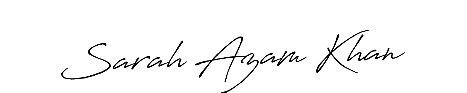 Design your own signature with our free online signature maker. With this signature software, you can create a handwritten (Antro_Vectra_Bolder) signature for name Sarah Azam Khan. Sarah Azam Khan signature style 7 images and pictures png
