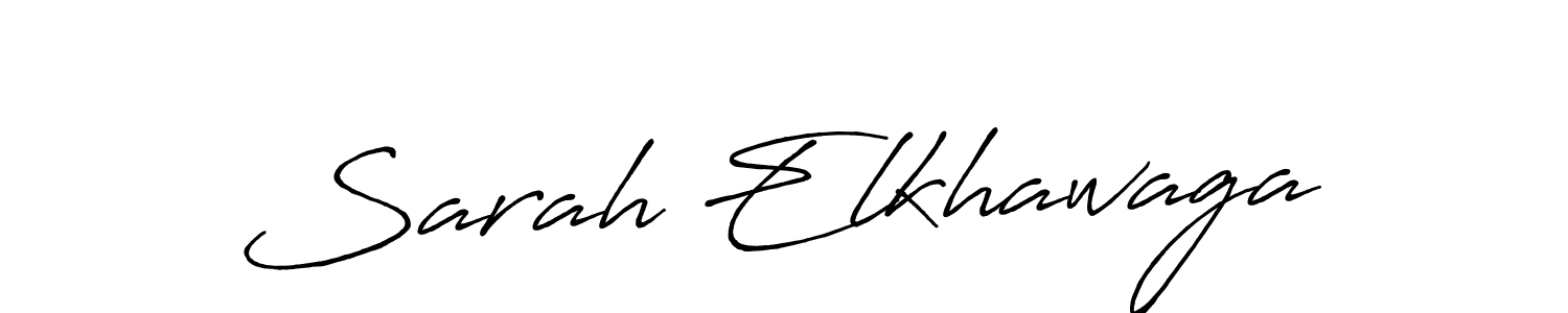 How to make Sarah Elkhawaga name signature. Use Antro_Vectra_Bolder style for creating short signs online. This is the latest handwritten sign. Sarah Elkhawaga signature style 7 images and pictures png