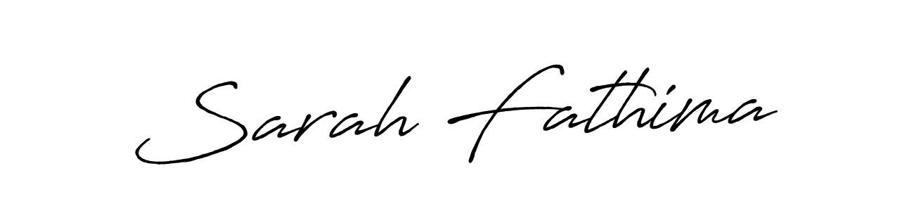 Design your own signature with our free online signature maker. With this signature software, you can create a handwritten (Antro_Vectra_Bolder) signature for name Sarah Fathima. Sarah Fathima signature style 7 images and pictures png