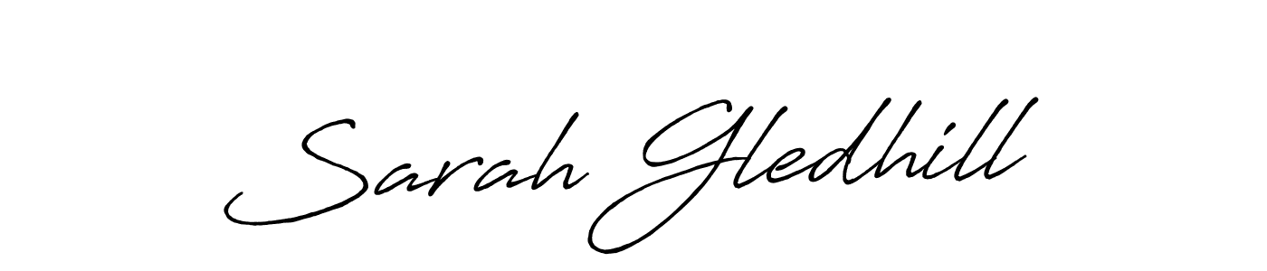 Also You can easily find your signature by using the search form. We will create Sarah Gledhill name handwritten signature images for you free of cost using Antro_Vectra_Bolder sign style. Sarah Gledhill signature style 7 images and pictures png