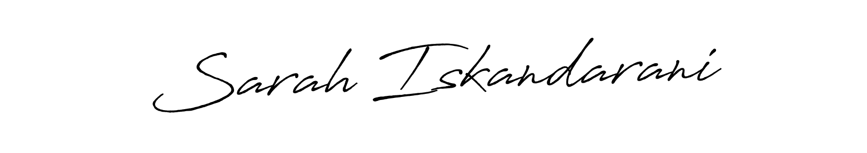 This is the best signature style for the Sarah Iskandarani name. Also you like these signature font (Antro_Vectra_Bolder). Mix name signature. Sarah Iskandarani signature style 7 images and pictures png
