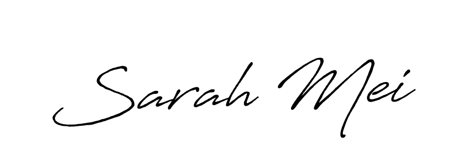 Make a beautiful signature design for name Sarah Mei. With this signature (Antro_Vectra_Bolder) style, you can create a handwritten signature for free. Sarah Mei signature style 7 images and pictures png