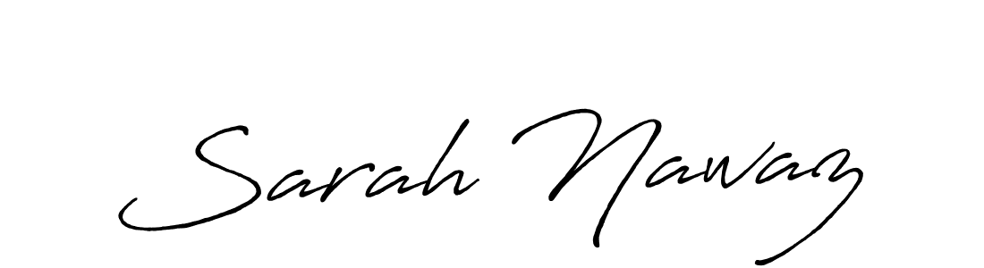 Sarah Nawaz stylish signature style. Best Handwritten Sign (Antro_Vectra_Bolder) for my name. Handwritten Signature Collection Ideas for my name Sarah Nawaz. Sarah Nawaz signature style 7 images and pictures png