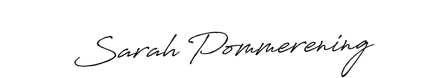 How to make Sarah Pommerening signature? Antro_Vectra_Bolder is a professional autograph style. Create handwritten signature for Sarah Pommerening name. Sarah Pommerening signature style 7 images and pictures png