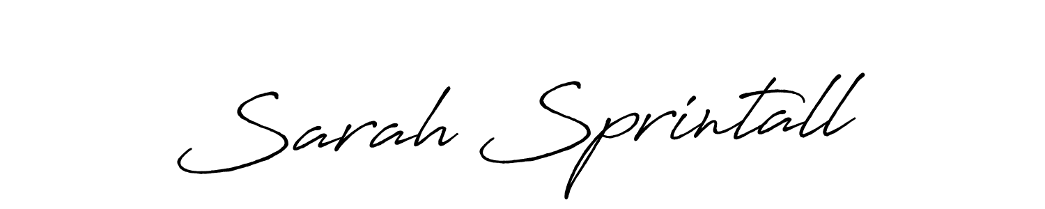 Make a short Sarah Sprintall signature style. Manage your documents anywhere anytime using Antro_Vectra_Bolder. Create and add eSignatures, submit forms, share and send files easily. Sarah Sprintall signature style 7 images and pictures png