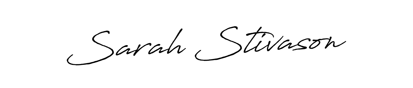 Make a beautiful signature design for name Sarah Stivason. Use this online signature maker to create a handwritten signature for free. Sarah Stivason signature style 7 images and pictures png