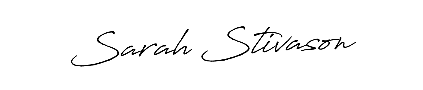 Make a beautiful signature design for name Sarah Stivason. Use this online signature maker to create a handwritten signature for free. Sarah Stivason signature style 7 images and pictures png