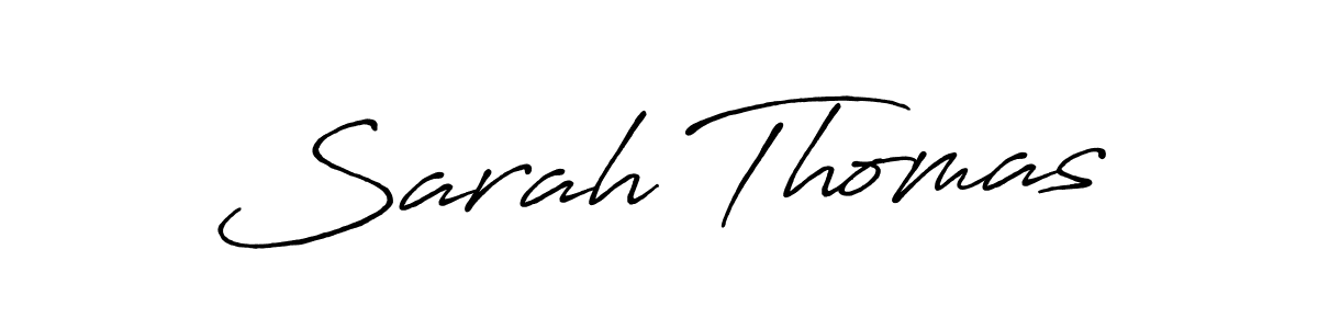You should practise on your own different ways (Antro_Vectra_Bolder) to write your name (Sarah Thomas) in signature. don't let someone else do it for you. Sarah Thomas signature style 7 images and pictures png