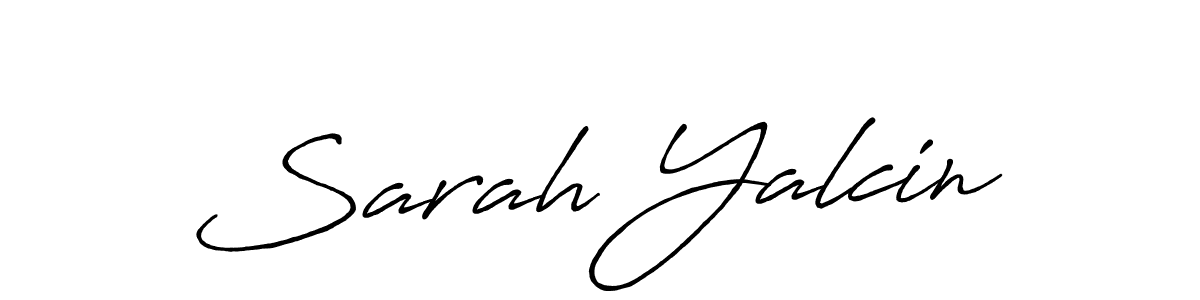 Create a beautiful signature design for name Sarah Yalcin. With this signature (Antro_Vectra_Bolder) fonts, you can make a handwritten signature for free. Sarah Yalcin signature style 7 images and pictures png