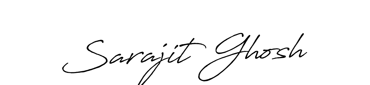 Make a beautiful signature design for name Sarajit Ghosh. With this signature (Antro_Vectra_Bolder) style, you can create a handwritten signature for free. Sarajit Ghosh signature style 7 images and pictures png