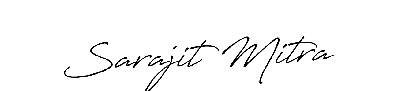 How to make Sarajit Mitra signature? Antro_Vectra_Bolder is a professional autograph style. Create handwritten signature for Sarajit Mitra name. Sarajit Mitra signature style 7 images and pictures png