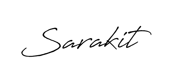 Use a signature maker to create a handwritten signature online. With this signature software, you can design (Antro_Vectra_Bolder) your own signature for name Sarakit. Sarakit signature style 7 images and pictures png