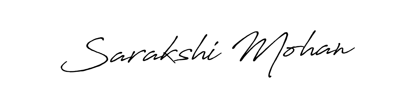 The best way (Antro_Vectra_Bolder) to make a short signature is to pick only two or three words in your name. The name Sarakshi Mohan include a total of six letters. For converting this name. Sarakshi Mohan signature style 7 images and pictures png