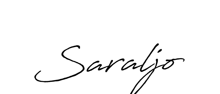 How to make Saraljo signature? Antro_Vectra_Bolder is a professional autograph style. Create handwritten signature for Saraljo name. Saraljo signature style 7 images and pictures png