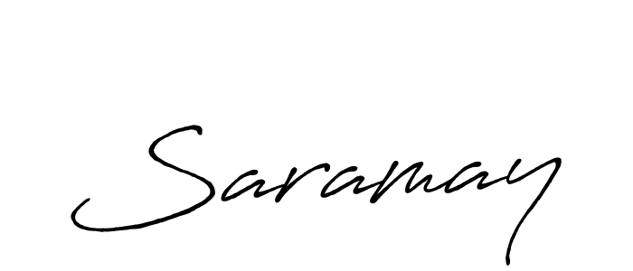 Make a short Saramay signature style. Manage your documents anywhere anytime using Antro_Vectra_Bolder. Create and add eSignatures, submit forms, share and send files easily. Saramay signature style 7 images and pictures png