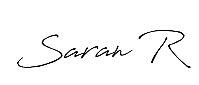 You should practise on your own different ways (Antro_Vectra_Bolder) to write your name (Saran R) in signature. don't let someone else do it for you. Saran R signature style 7 images and pictures png