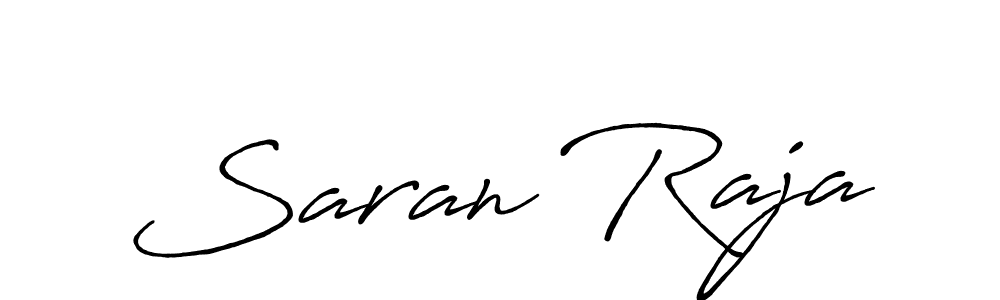Make a beautiful signature design for name Saran Raja. With this signature (Antro_Vectra_Bolder) style, you can create a handwritten signature for free. Saran Raja signature style 7 images and pictures png