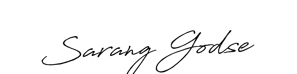 Sarang Godse stylish signature style. Best Handwritten Sign (Antro_Vectra_Bolder) for my name. Handwritten Signature Collection Ideas for my name Sarang Godse. Sarang Godse signature style 7 images and pictures png