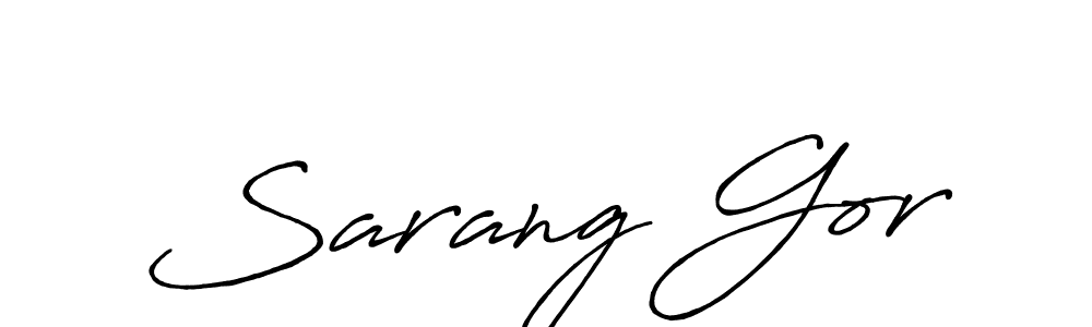 Best and Professional Signature Style for Sarang Gor. Antro_Vectra_Bolder Best Signature Style Collection. Sarang Gor signature style 7 images and pictures png