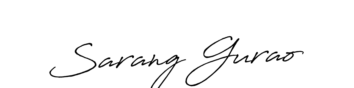 How to Draw Sarang Gurao signature style? Antro_Vectra_Bolder is a latest design signature styles for name Sarang Gurao. Sarang Gurao signature style 7 images and pictures png