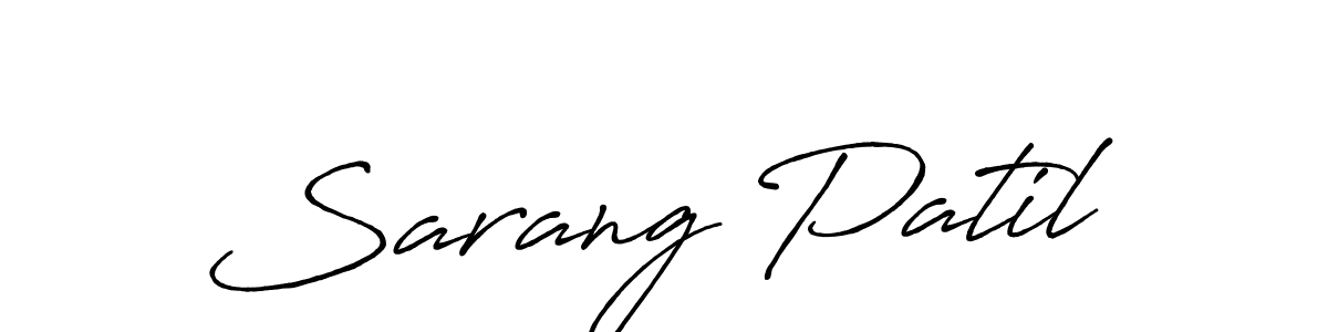 How to make Sarang Patil signature? Antro_Vectra_Bolder is a professional autograph style. Create handwritten signature for Sarang Patil name. Sarang Patil signature style 7 images and pictures png