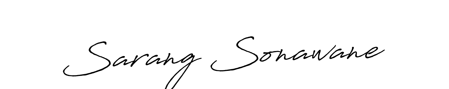 Design your own signature with our free online signature maker. With this signature software, you can create a handwritten (Antro_Vectra_Bolder) signature for name Sarang Sonawane. Sarang Sonawane signature style 7 images and pictures png