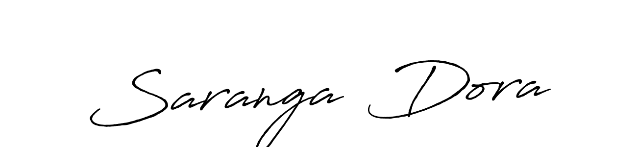 Create a beautiful signature design for name Saranga  Dora. With this signature (Antro_Vectra_Bolder) fonts, you can make a handwritten signature for free. Saranga  Dora signature style 7 images and pictures png