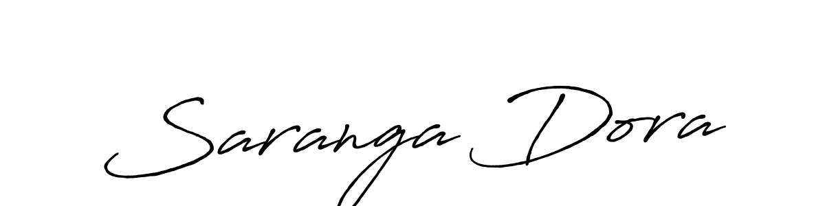 Use a signature maker to create a handwritten signature online. With this signature software, you can design (Antro_Vectra_Bolder) your own signature for name Saranga Dora. Saranga Dora signature style 7 images and pictures png