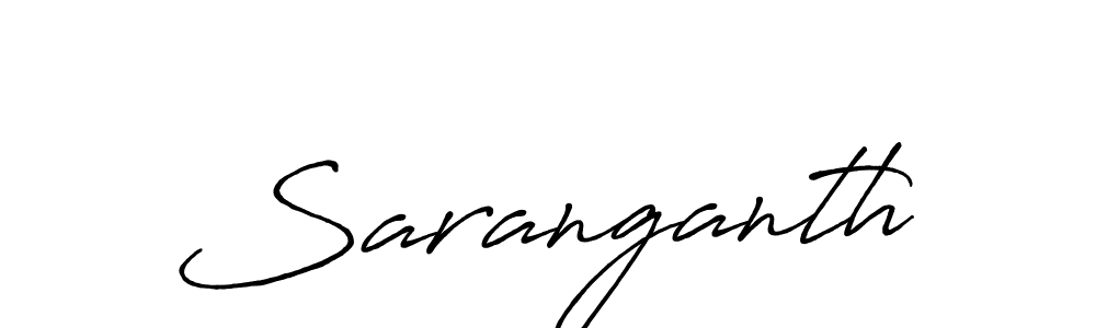 Also we have Saranganth name is the best signature style. Create professional handwritten signature collection using Antro_Vectra_Bolder autograph style. Saranganth signature style 7 images and pictures png