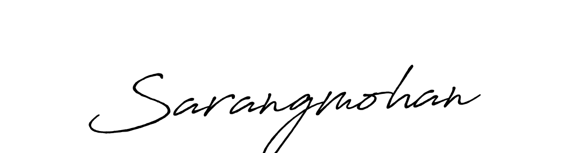 Also we have Sarangmohan name is the best signature style. Create professional handwritten signature collection using Antro_Vectra_Bolder autograph style. Sarangmohan signature style 7 images and pictures png