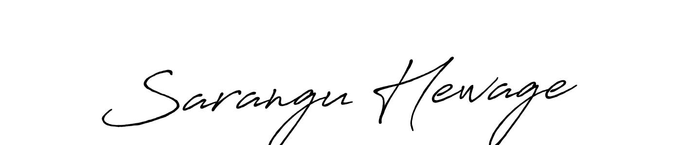 Create a beautiful signature design for name Sarangu Hewage. With this signature (Antro_Vectra_Bolder) fonts, you can make a handwritten signature for free. Sarangu Hewage signature style 7 images and pictures png