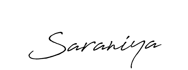It looks lik you need a new signature style for name Saraniya. Design unique handwritten (Antro_Vectra_Bolder) signature with our free signature maker in just a few clicks. Saraniya signature style 7 images and pictures png